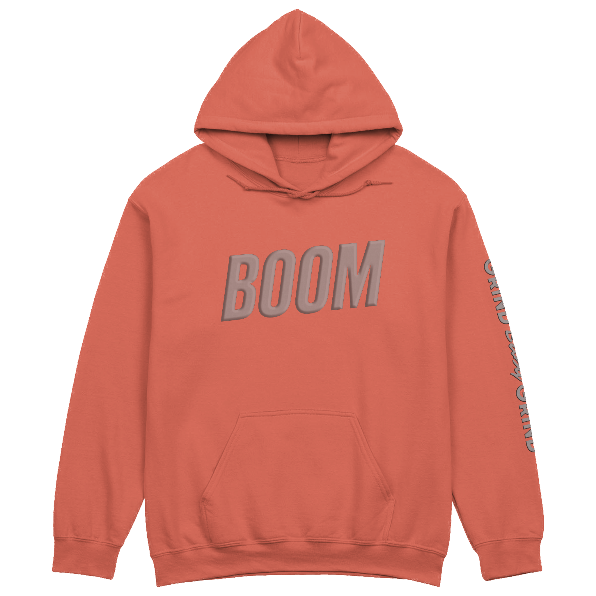 BOOM Hoodie Grey Puff