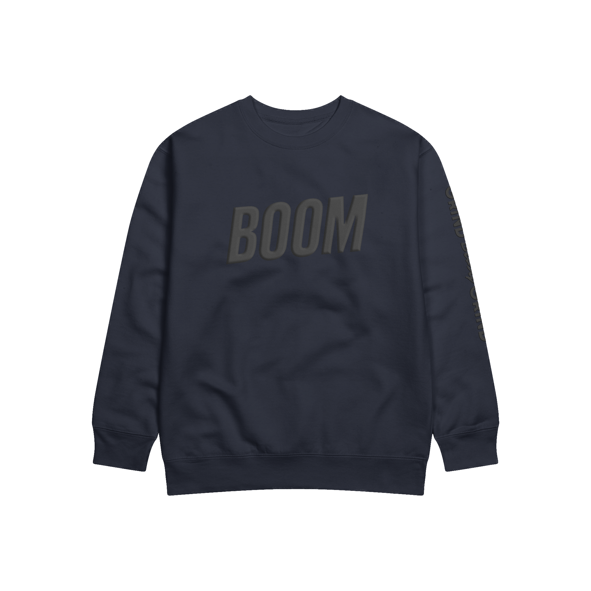BOOM Sweatshirt Black Puff