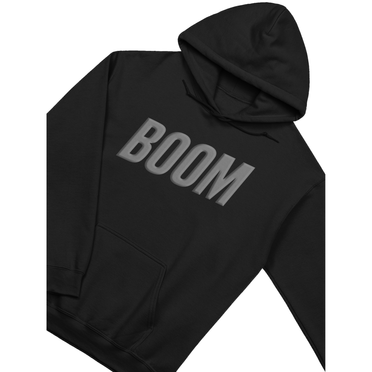 BOOM Hoodie Grey Puff