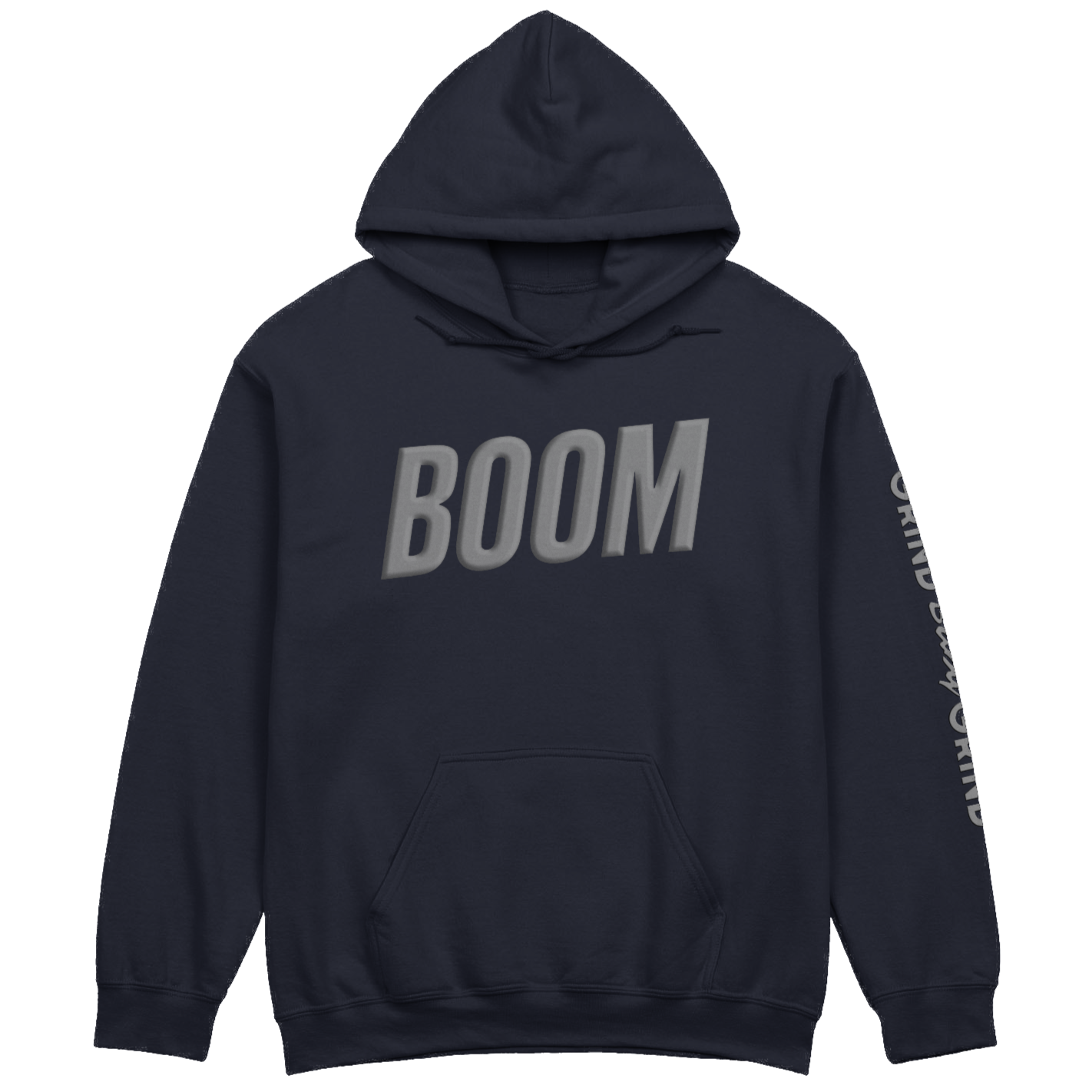 BOOM Hoodie Grey Puff