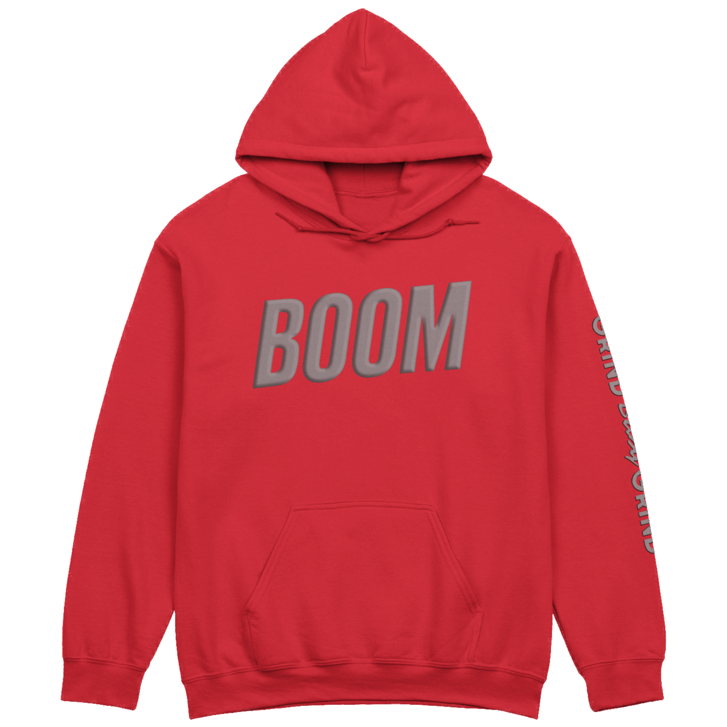 BOOM Hoodie Grey Puff