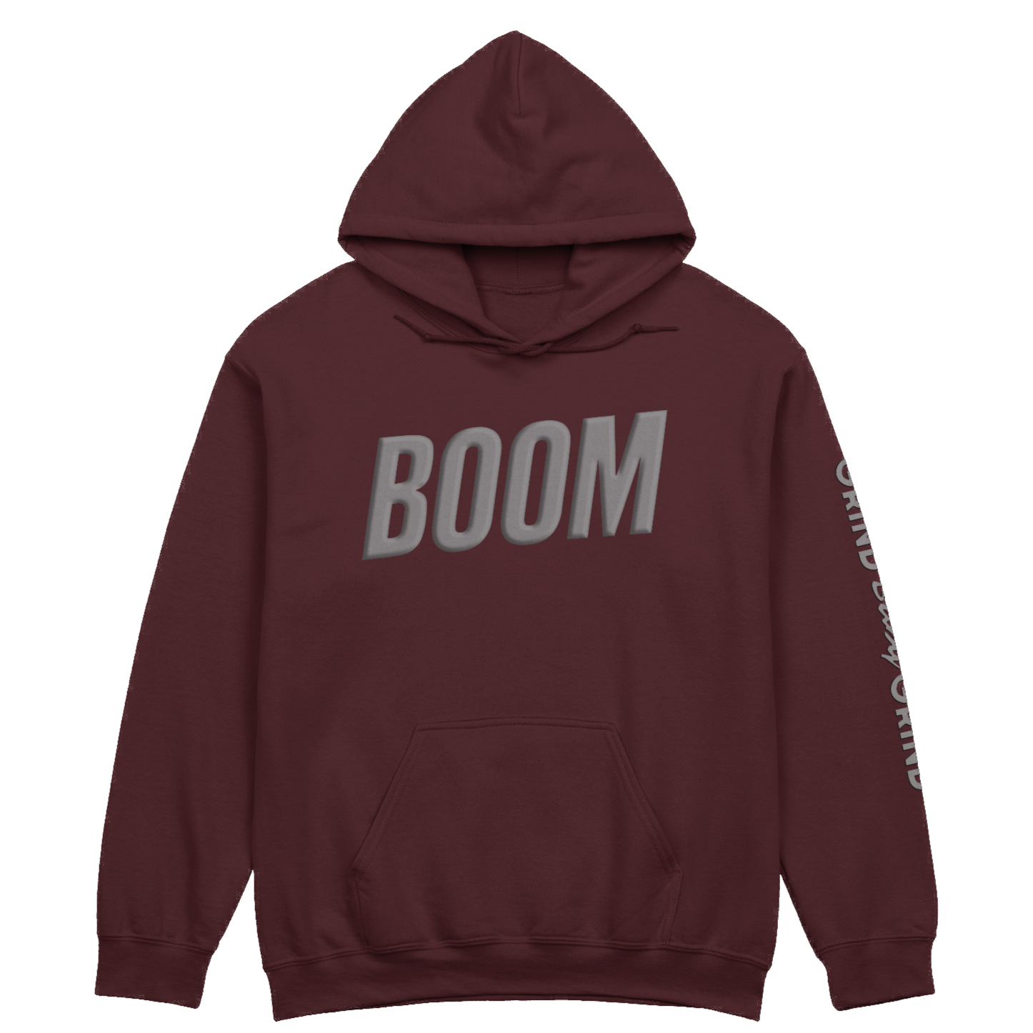 BOOM Hoodie Grey Puff