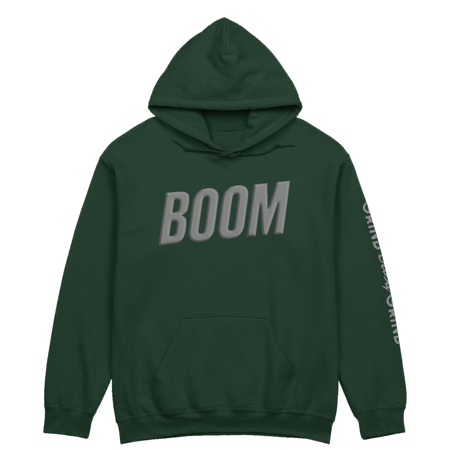 BOOM Hoodie Grey Puff