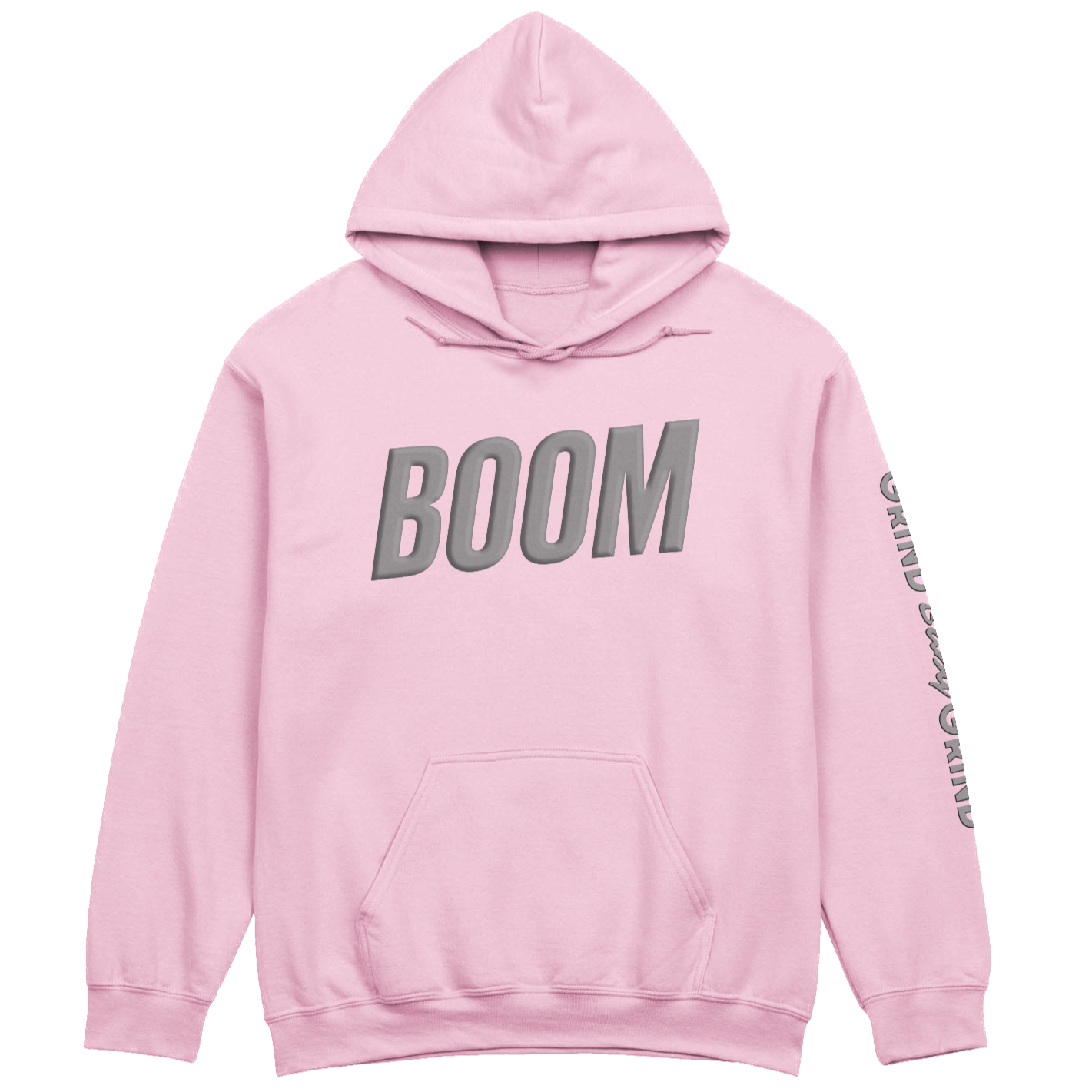 BOOM Hoodie Grey Puff