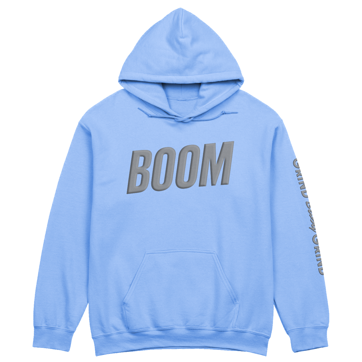 BOOM Hoodie Grey Puff