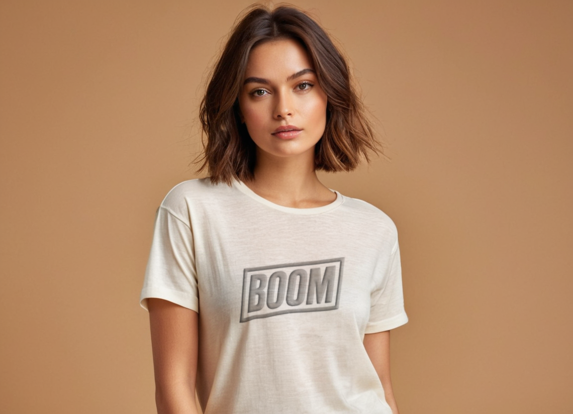 BOOM Oversized Tee (Puff Grey)