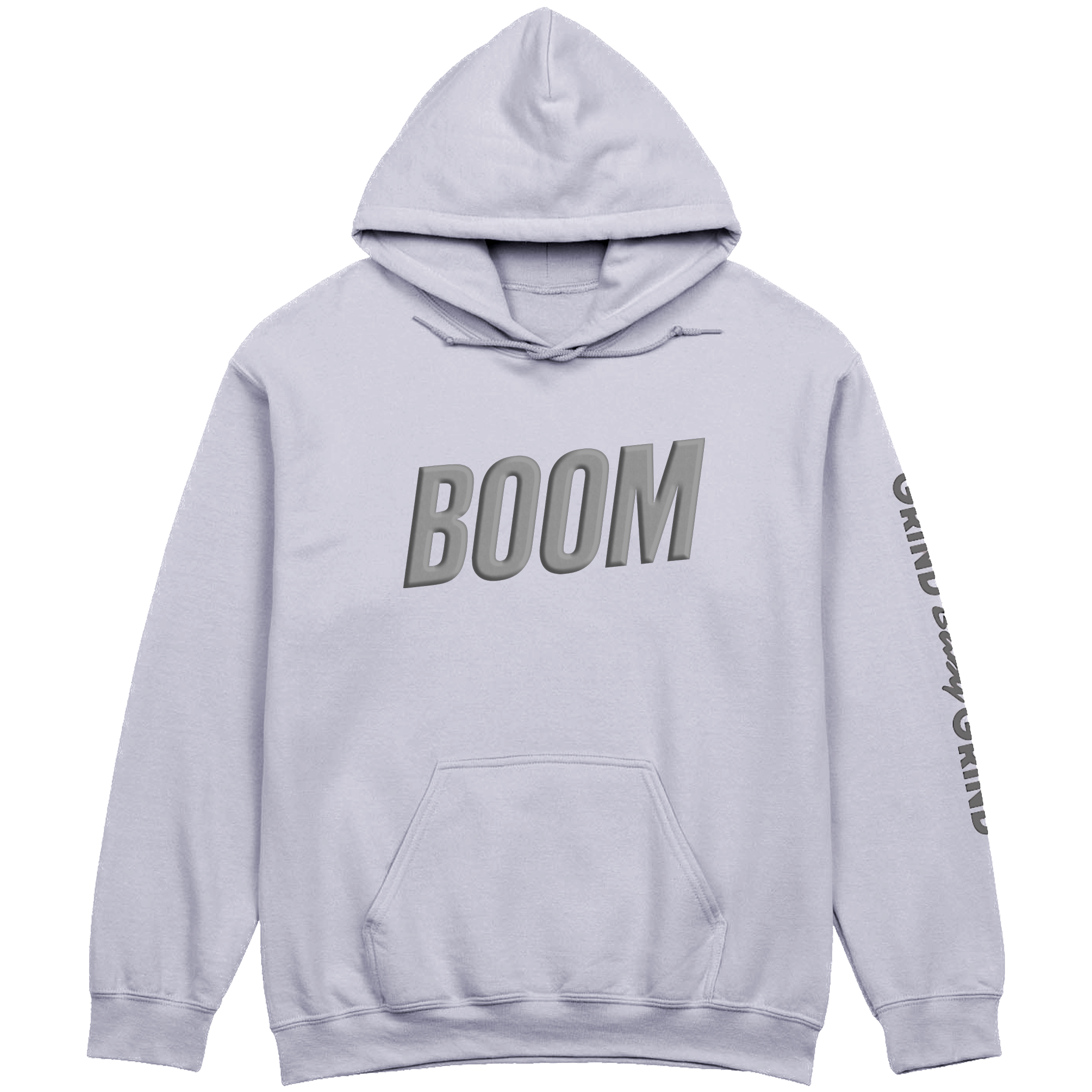 BOOM Hoodie Grey Puff