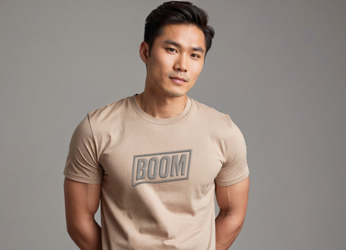 BOOM Oversized Tee (Puff Grey)