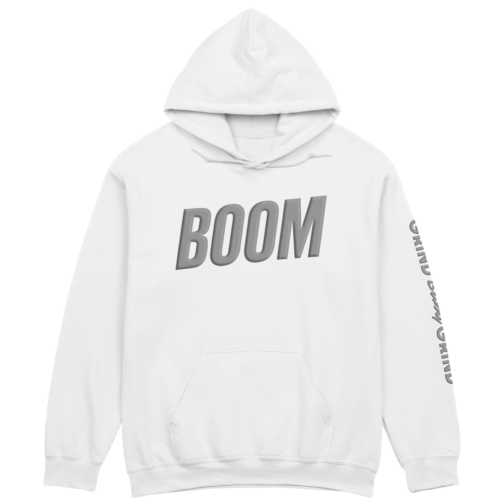 BOOM Hoodie Grey Puff